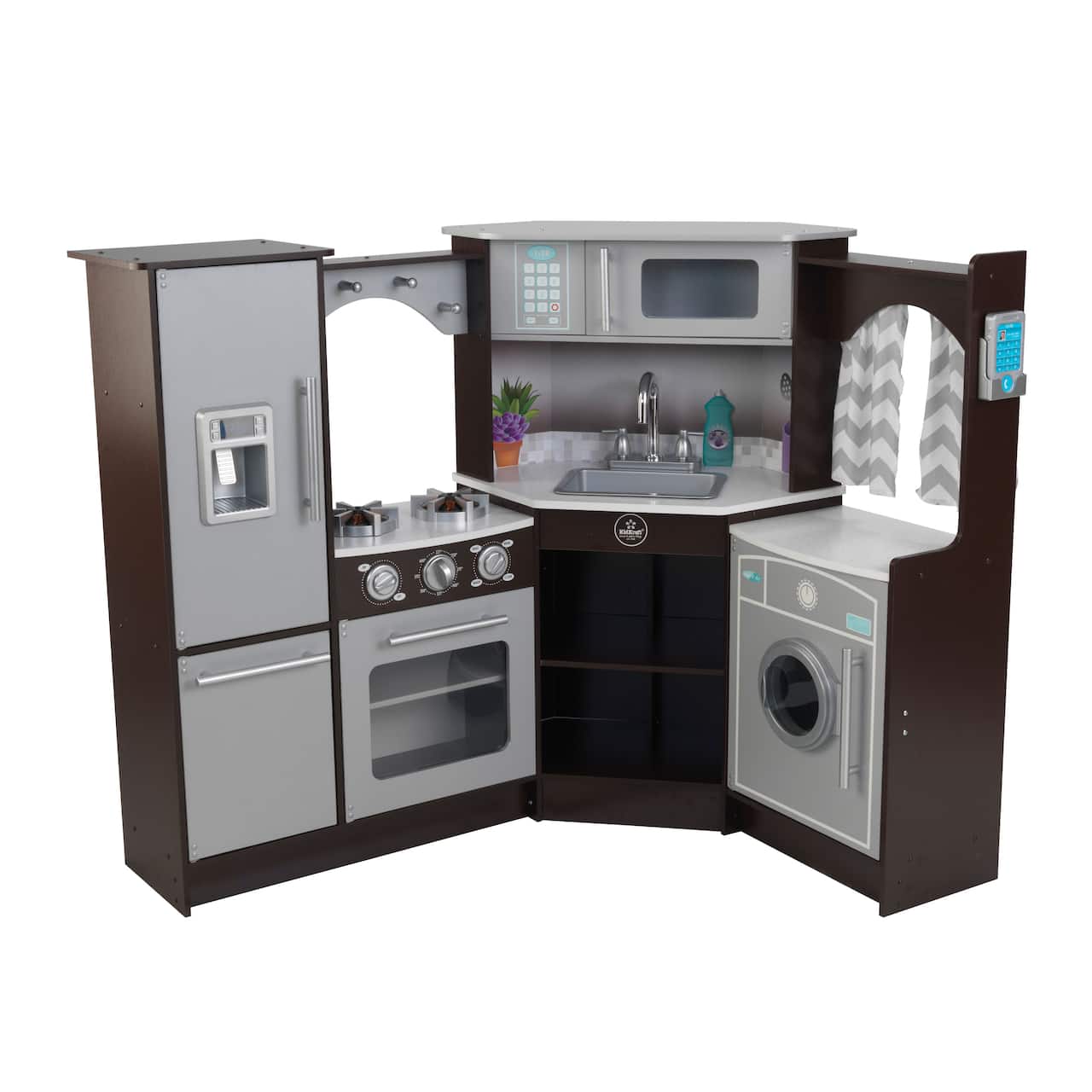 KidKraft Ultimate Corner Play Kitchen with Lights & Sounds
